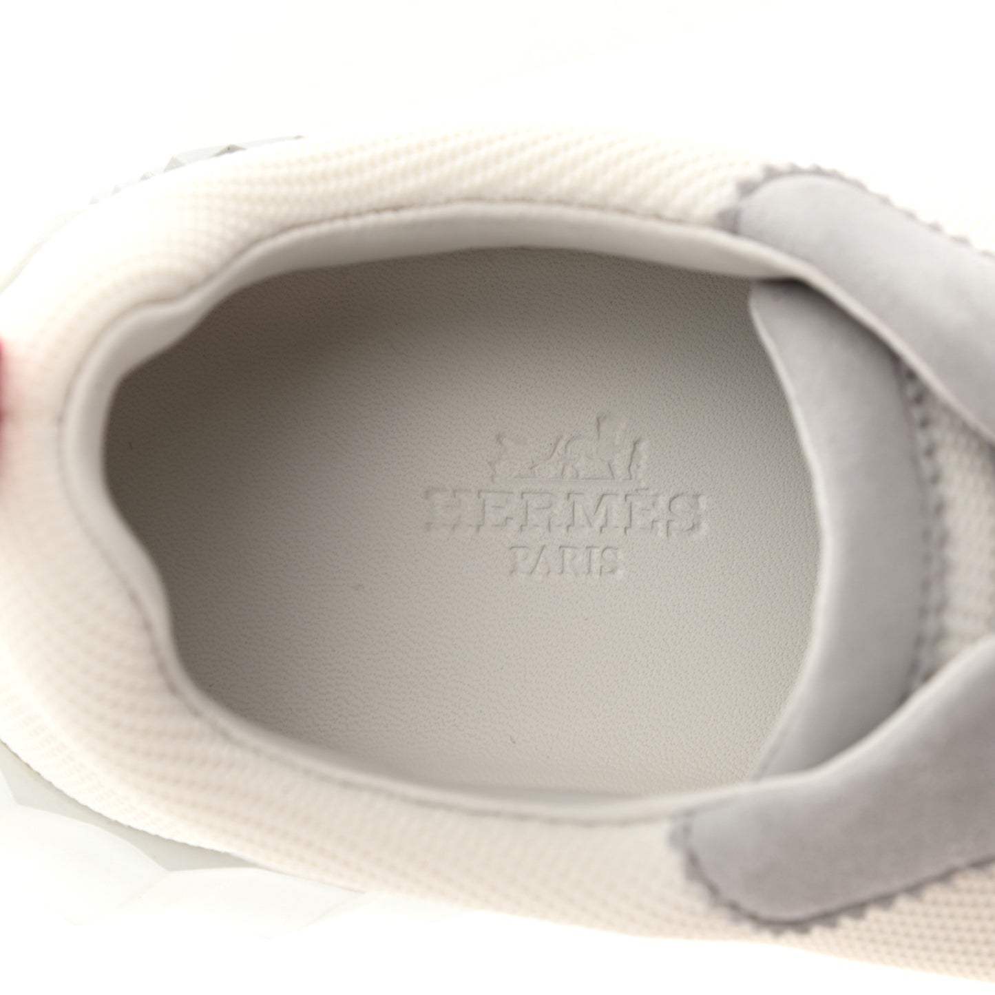 Technical Canvas Suede Goatskin Bouncing Sneakers 37 White Multicolor