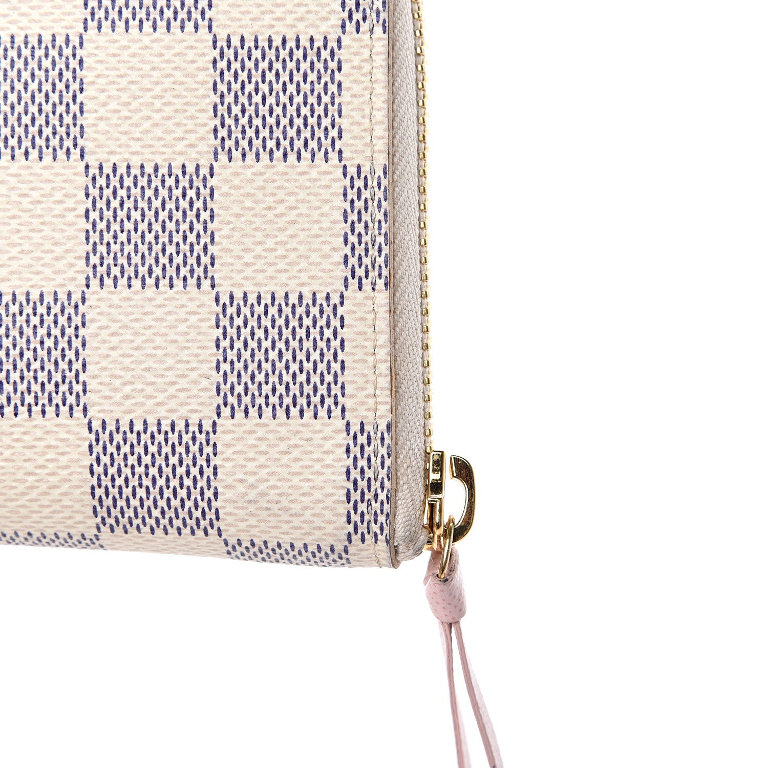Louis Vuitton Damier Azur Clemence Wallet Rose Ballerine 9 of 10