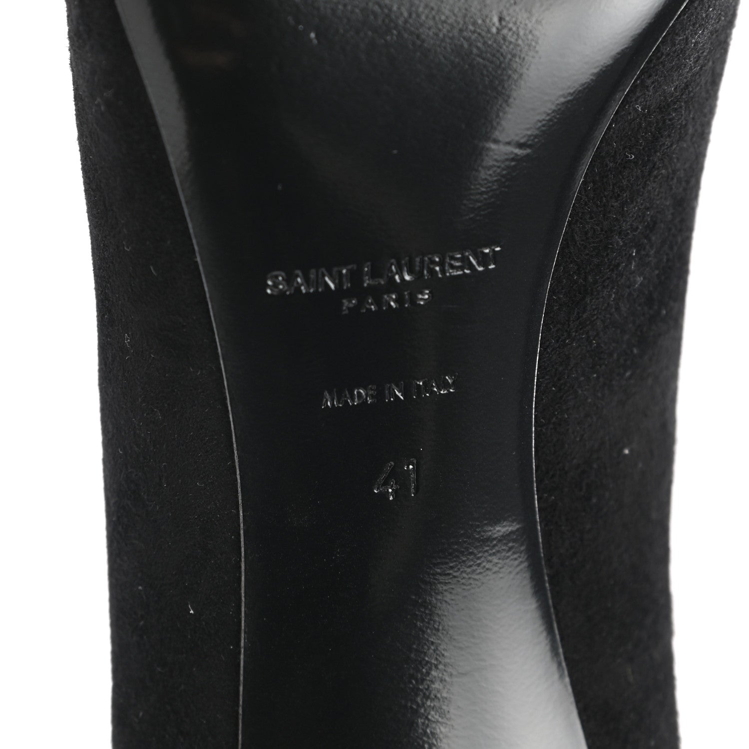 Saint Laurent Suede Zoe 85 Pumps 41 Black 6 of 8