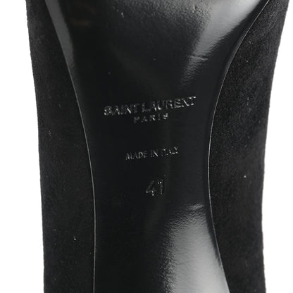 Saint Laurent Suede Zoe 85 Pumps 41 Black 6 of 8