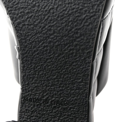 Chanel Lambskin Quilted CC Platform Mules 37 Black 8 of 11