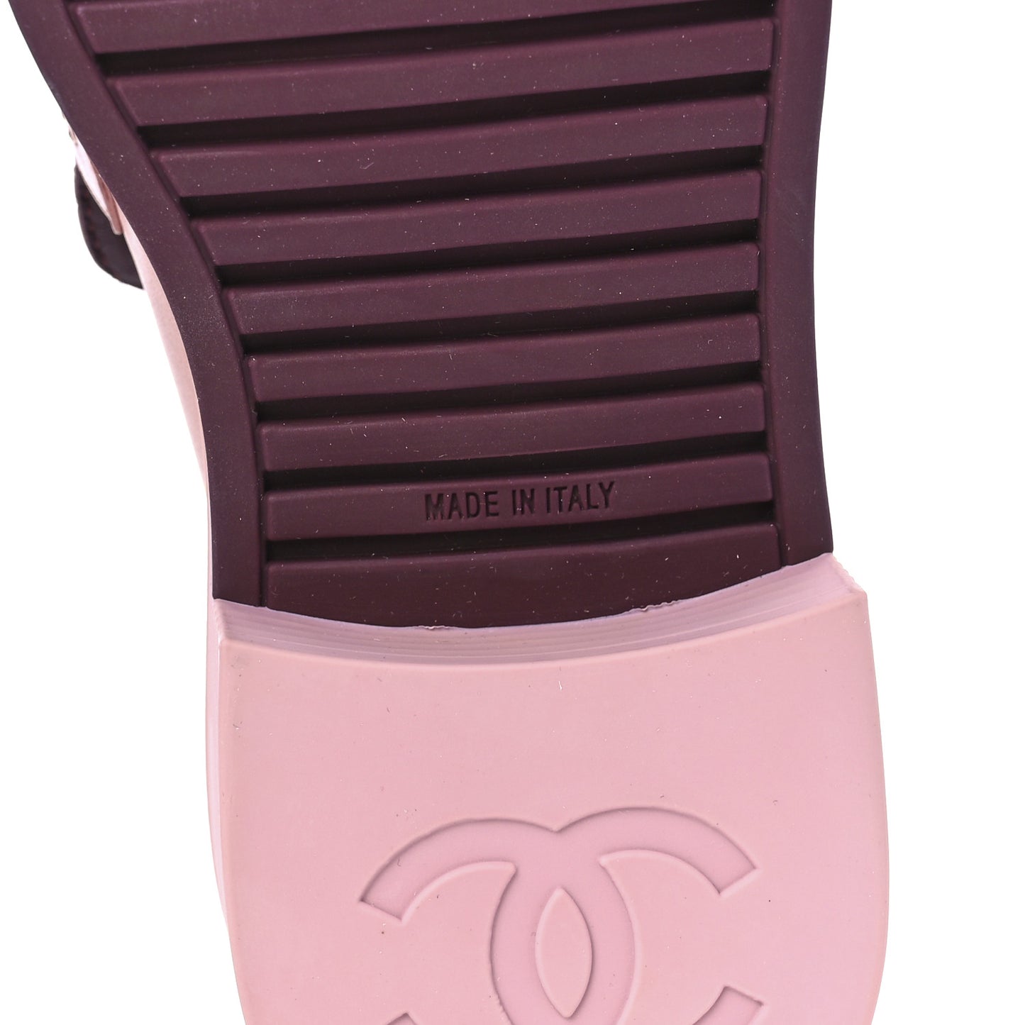Lambskin Quilted CC Turnlock Loafers 37 Dark Pink