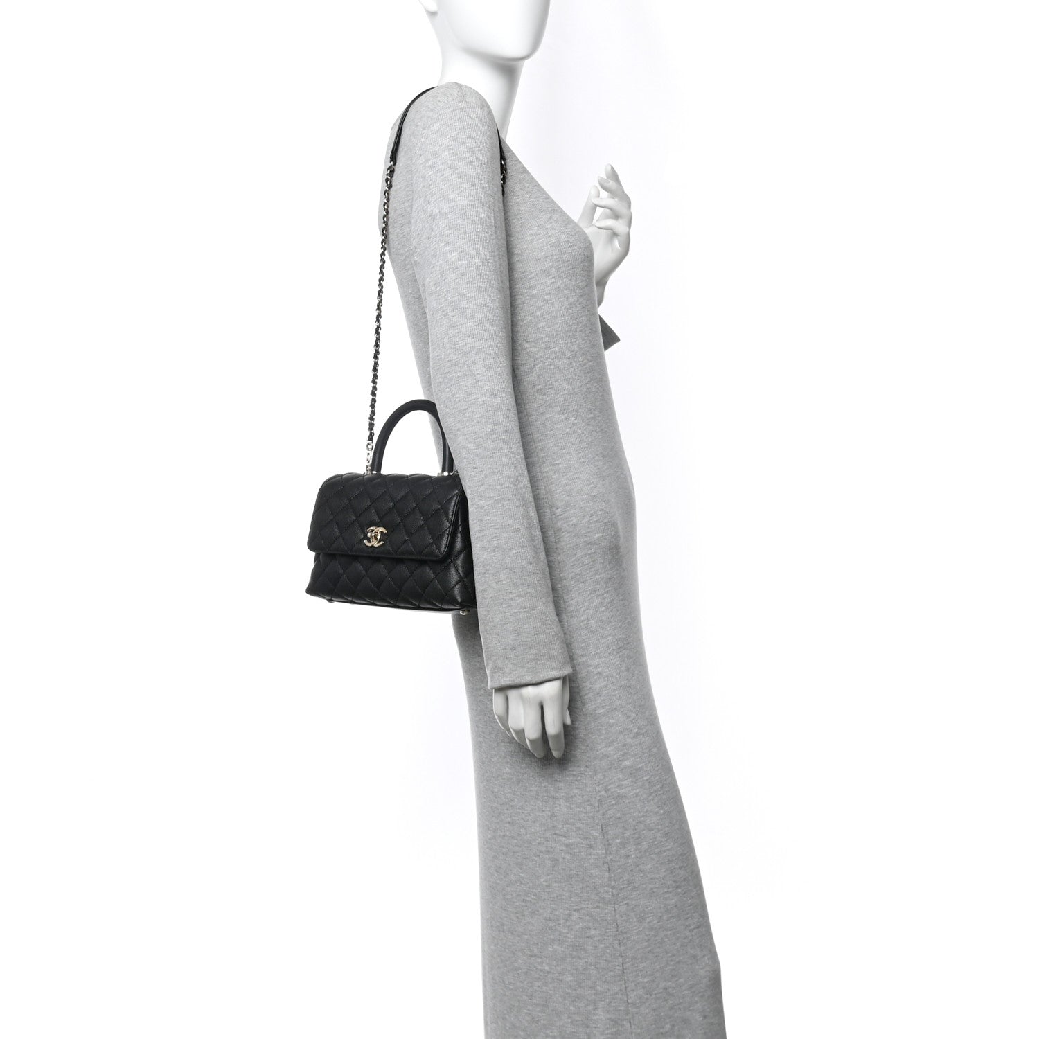 Chanel Caviar Quilted Mini Coco Handle Flap Black 2 of 10