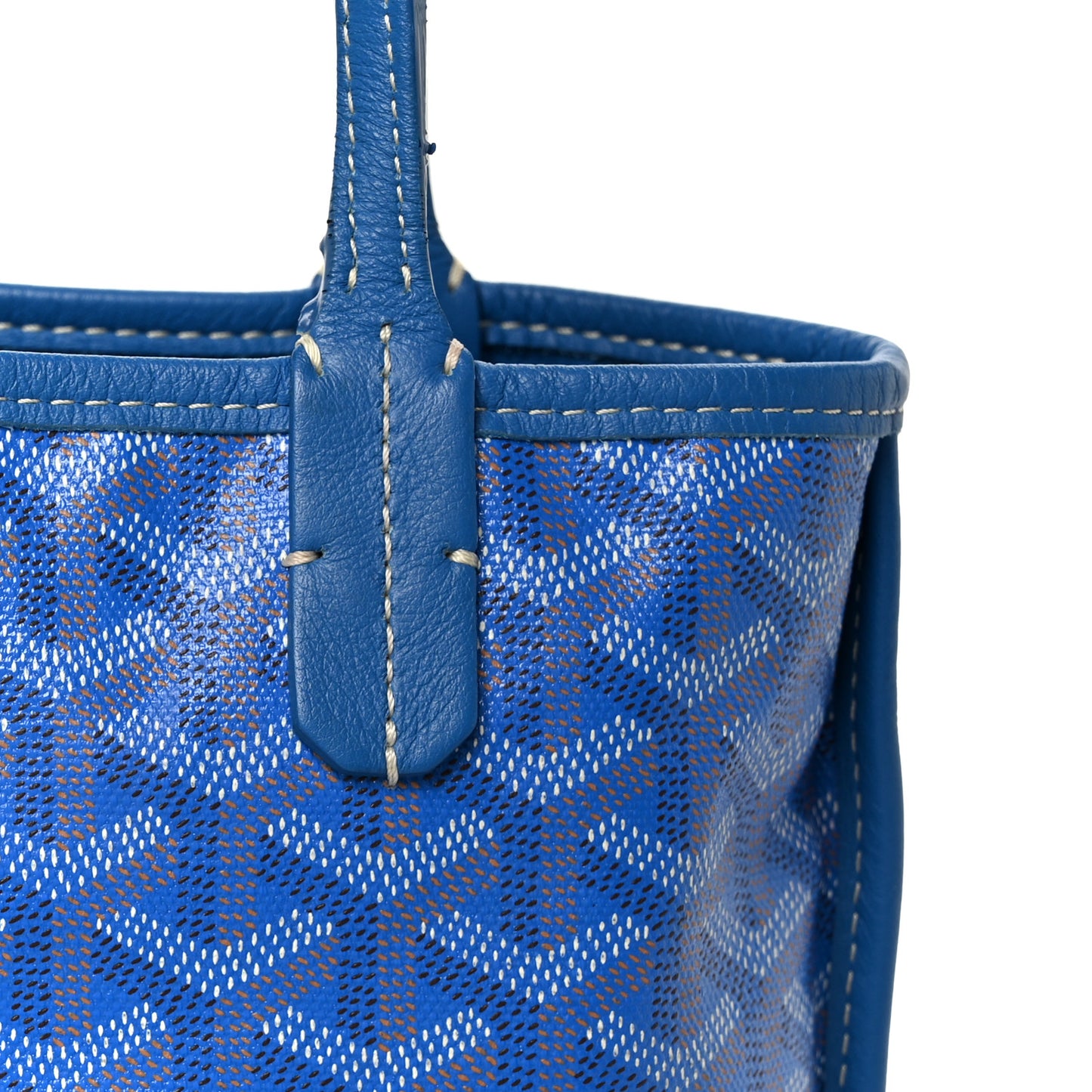 Goyardine Reversible Mini Anjou Sky Blue