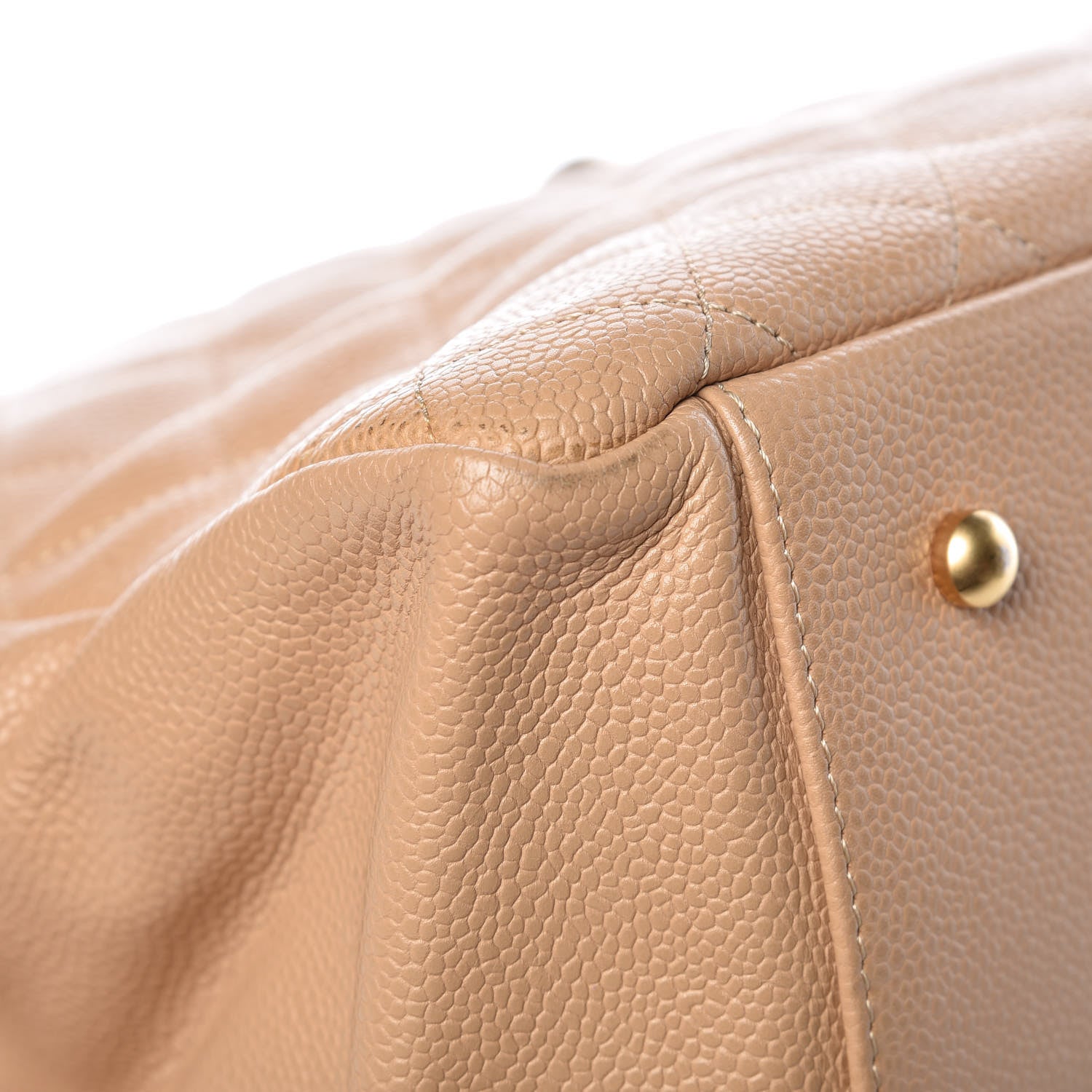 Chanel Caviar Quilted Grand Timeless Tote GTT Beige 13 of 21
