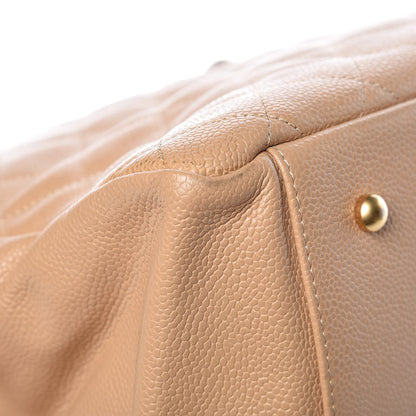 Chanel Caviar Quilted Grand Timeless Tote GTT Beige 13 of 21