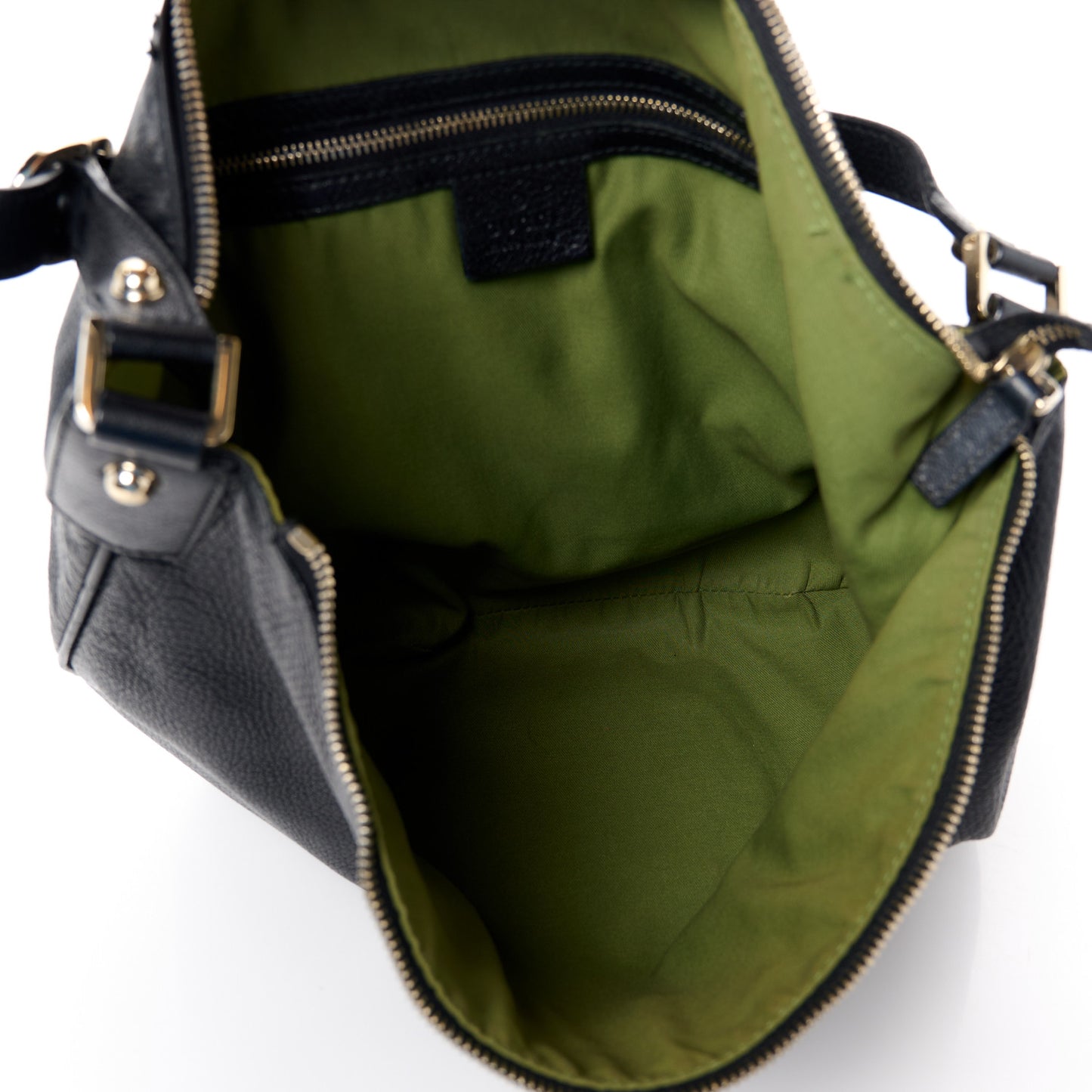 Calfskin Enamel Small Blondie Hobo Black