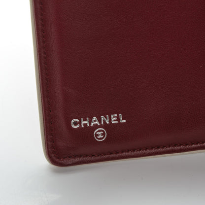 Chanel Lambskin Mademoiselle Yen Wallet Red 6 of 9