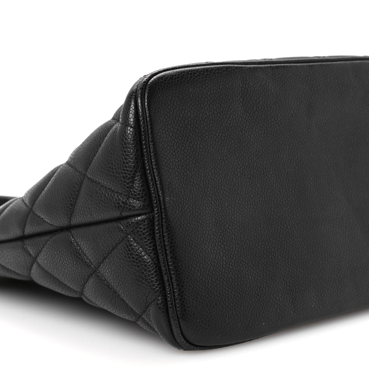 Caviar Quilted Medallion Tote Black