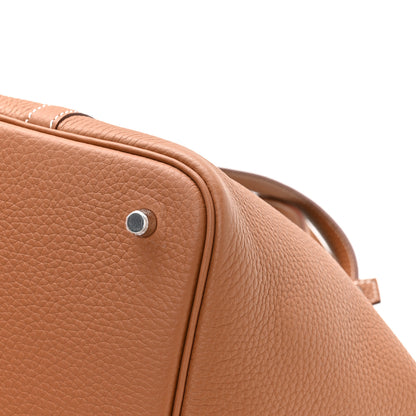 Hermes Taurillon Clemence Picotin Lock 22 MM Gold 12 of 13