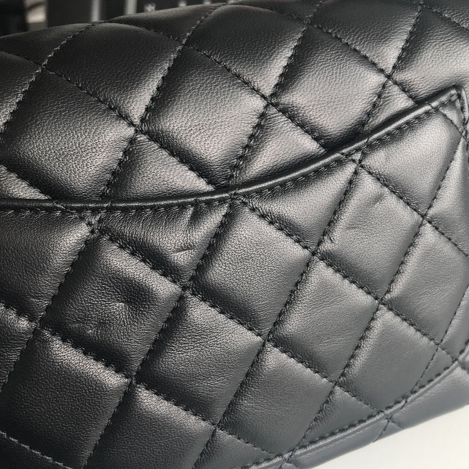 Chanel Lambskin Quilted Mini Rectangular Flap Black 11 of 11