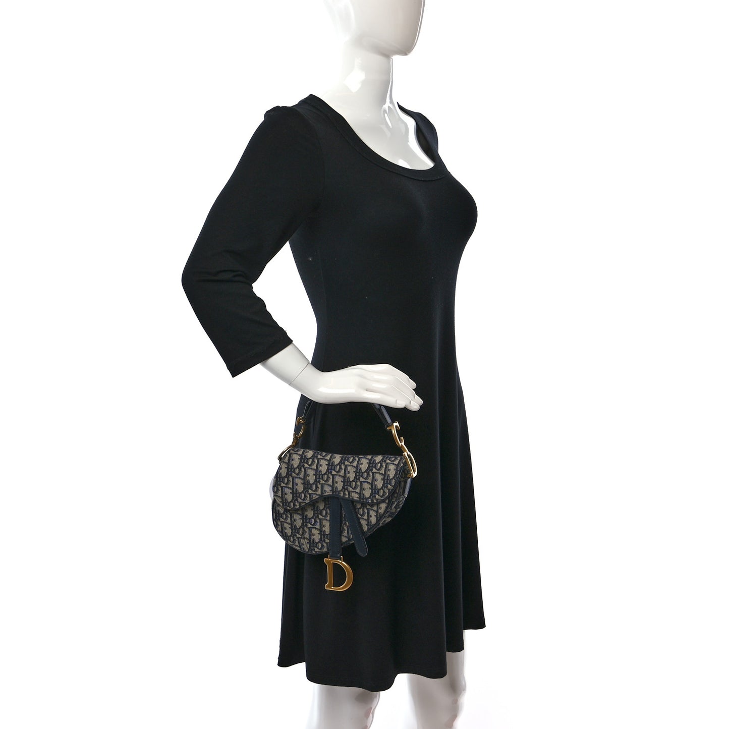 Oblique Mini Saddle Bag Blue