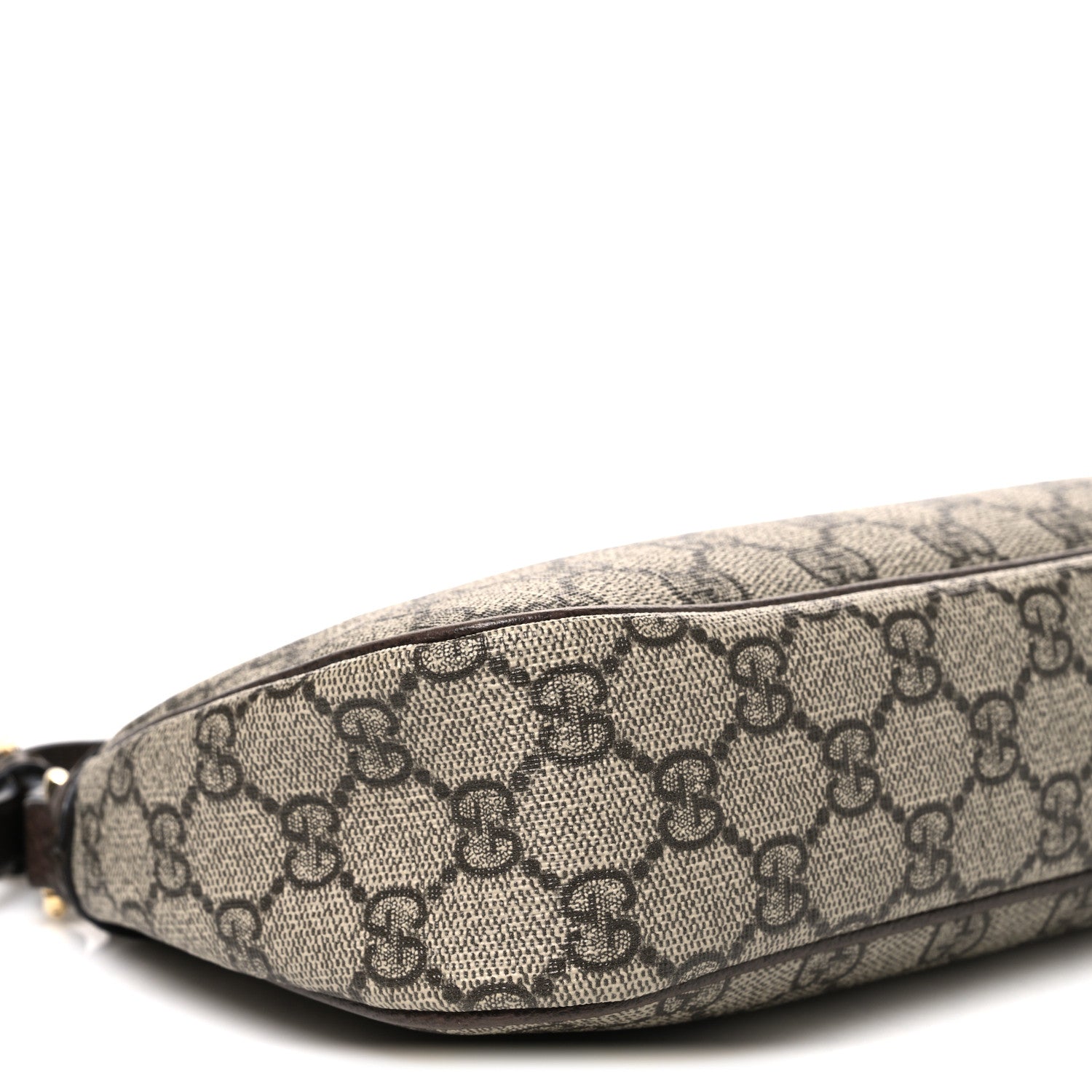 Gucci GG Supreme Monogram Textured Dollar Calfskin Small Ophidia Hobo Beige Ebony New Acero 9 of 10