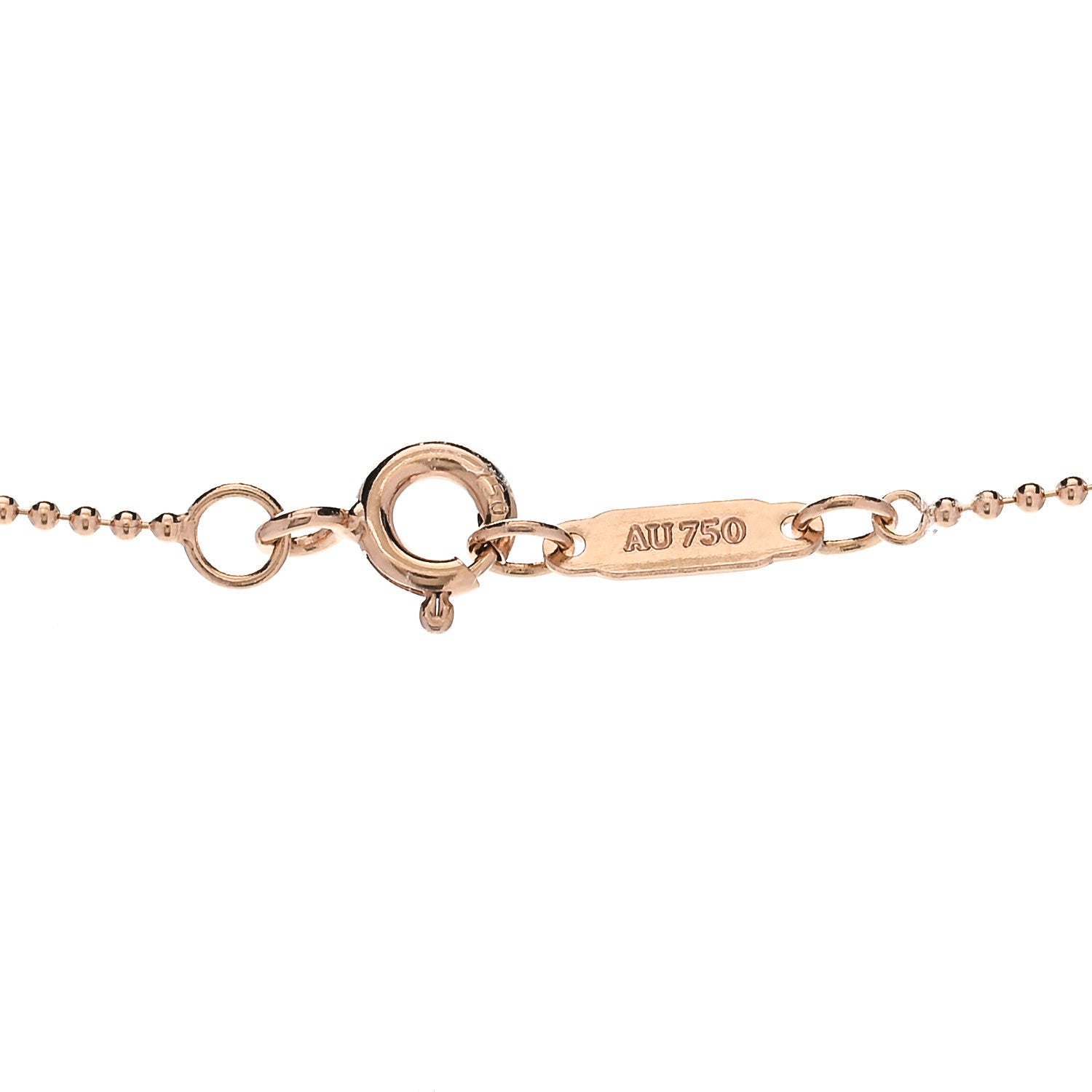 Tiffany 18K Rose Gold Amethyst Sparklers Octagonal Pendant Necklace 5 of 6