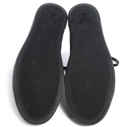 Louis Vuitton Suede Sequins Perforated Punchy High Top Sneakers 38 Black 4 of 6