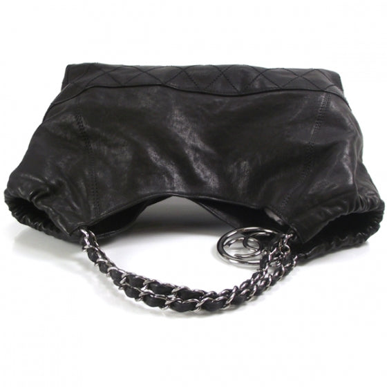Leather Baby Coco Cabas Black