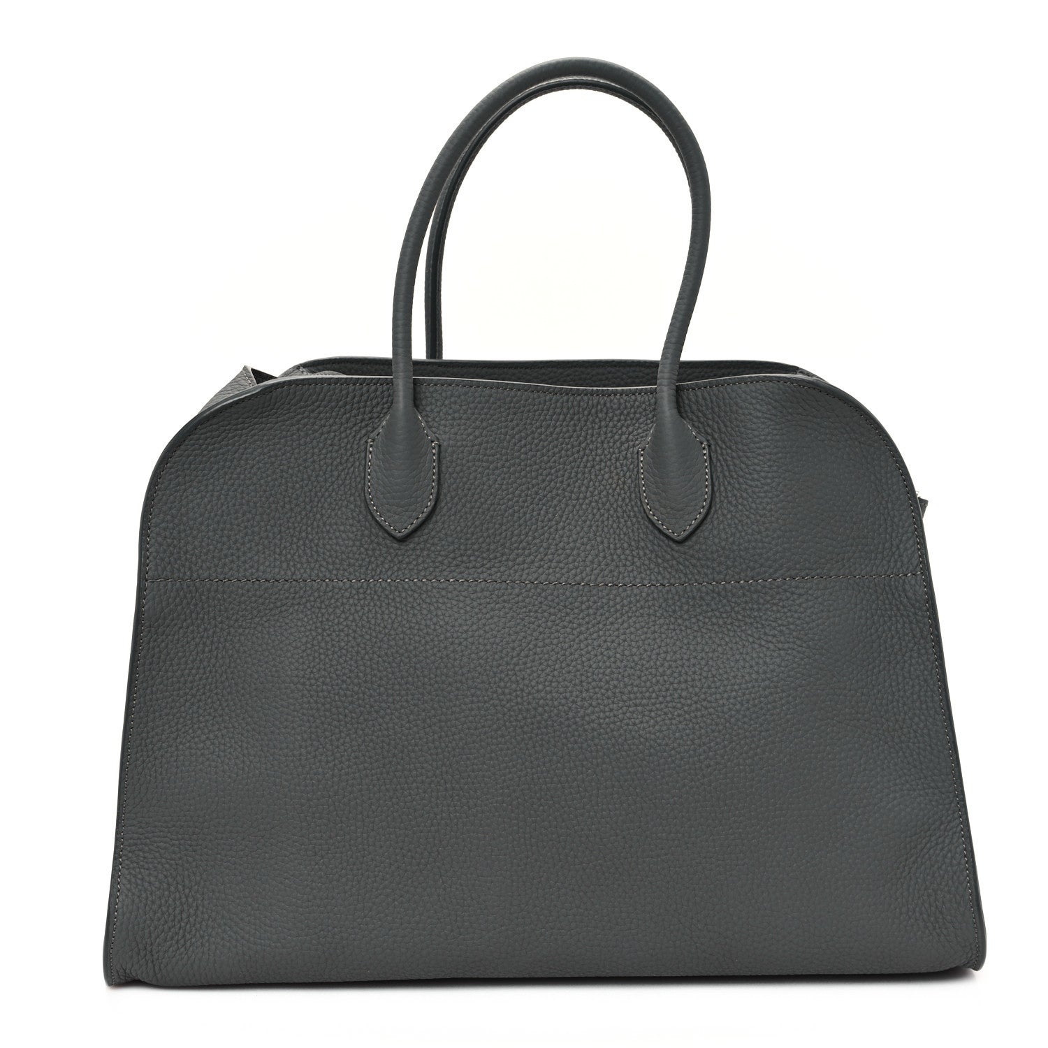 The Row Matte Grained Calfskin Soft Margaux 15 Grey 1 of 9