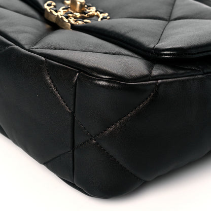 Chanel Lambskin Quilted Medium Chanel 19 Flap Black 10 of 11