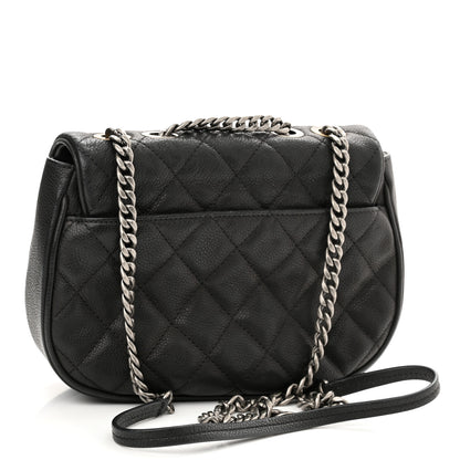 Chanel Calfskin Quilted Small Casual Pocket Messenger Flap Black 2 of 10