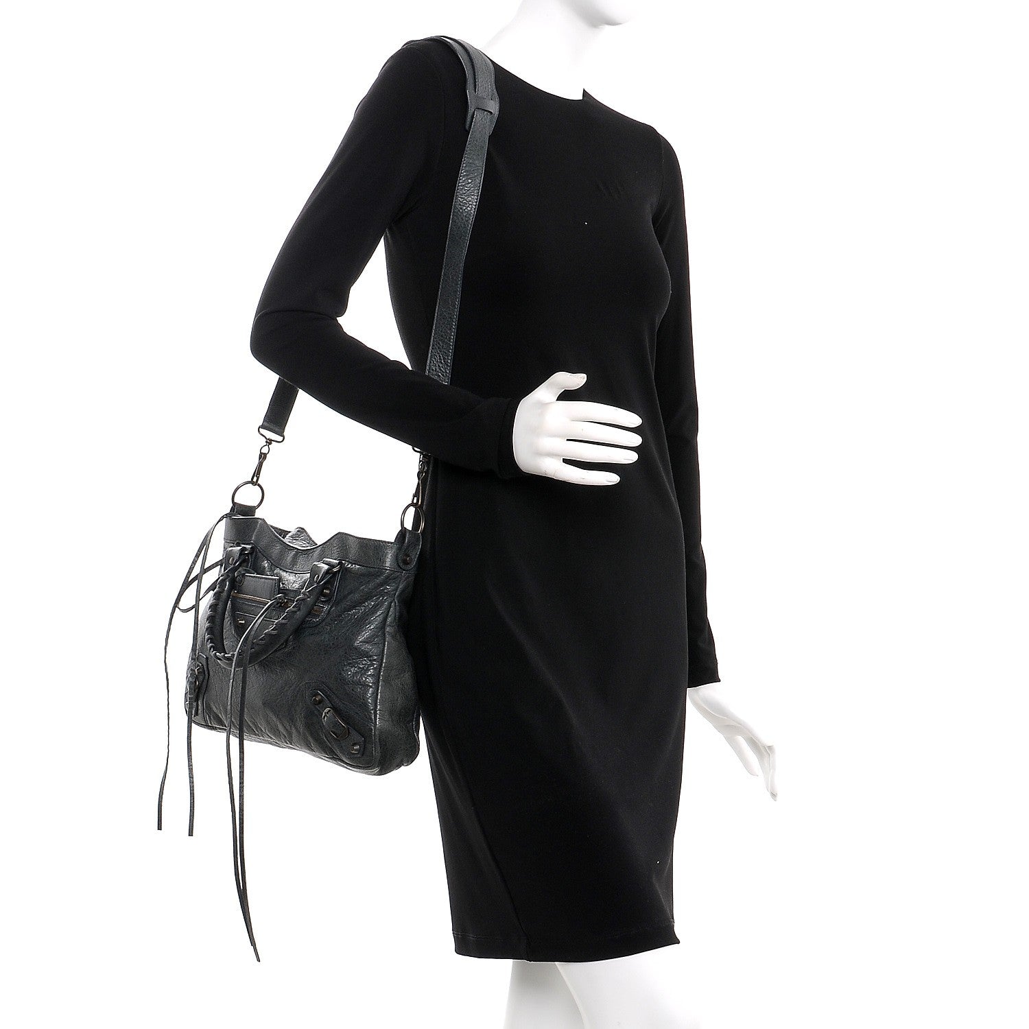 Balenciaga Agneau Classic Hardware Town Anthracite 2 of 9