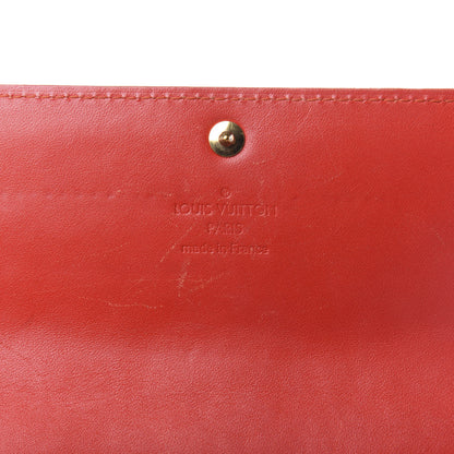 Louis Vuitton Vernis Sarah Wallet Orange Sunset 9 of 12