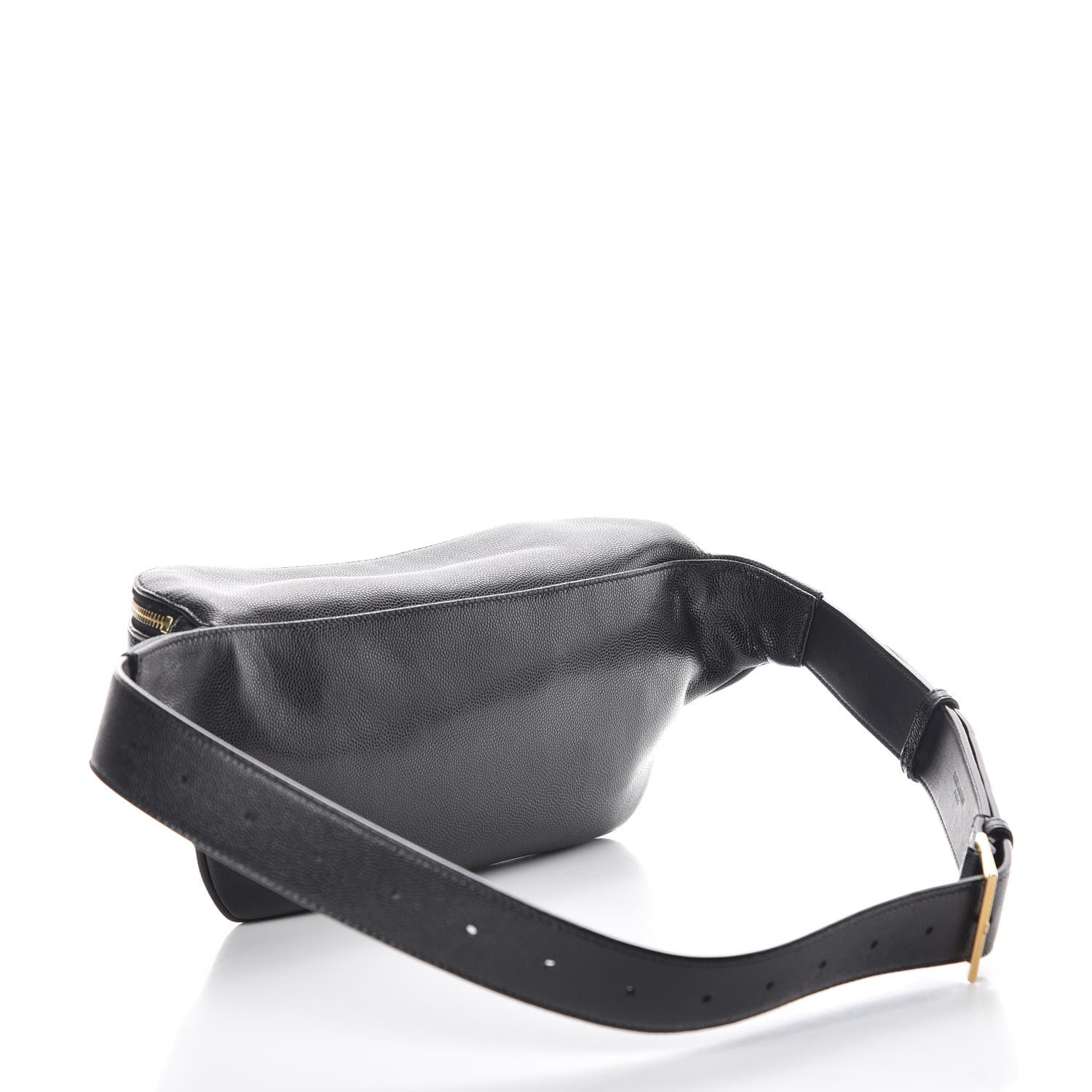 Saint Laurent Grain De Poudre Monogram Belt Bag Black 3 of 6