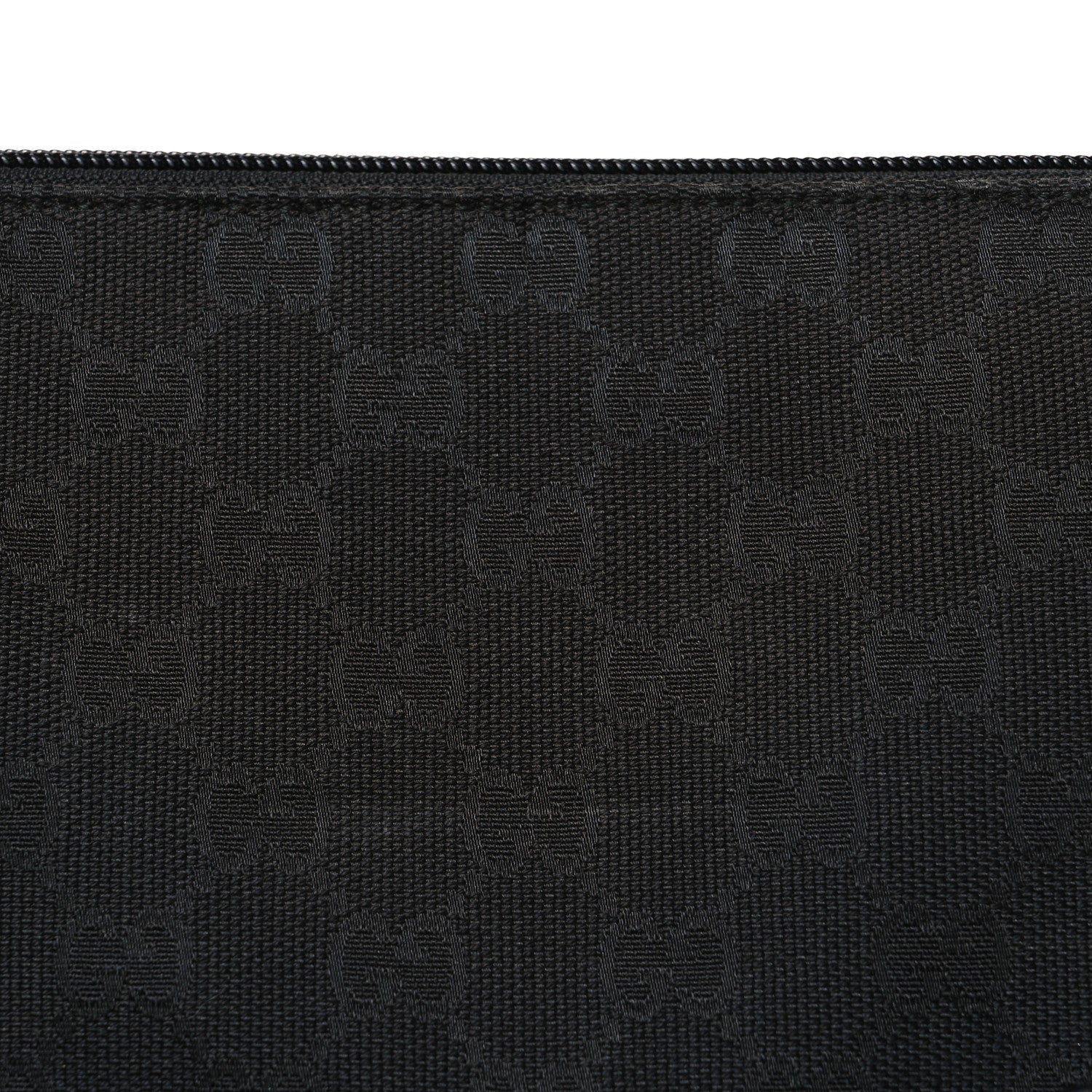 Gucci Monogram Calfskin Perforated Medium Flat Messenger Bag Black 7 of 10
