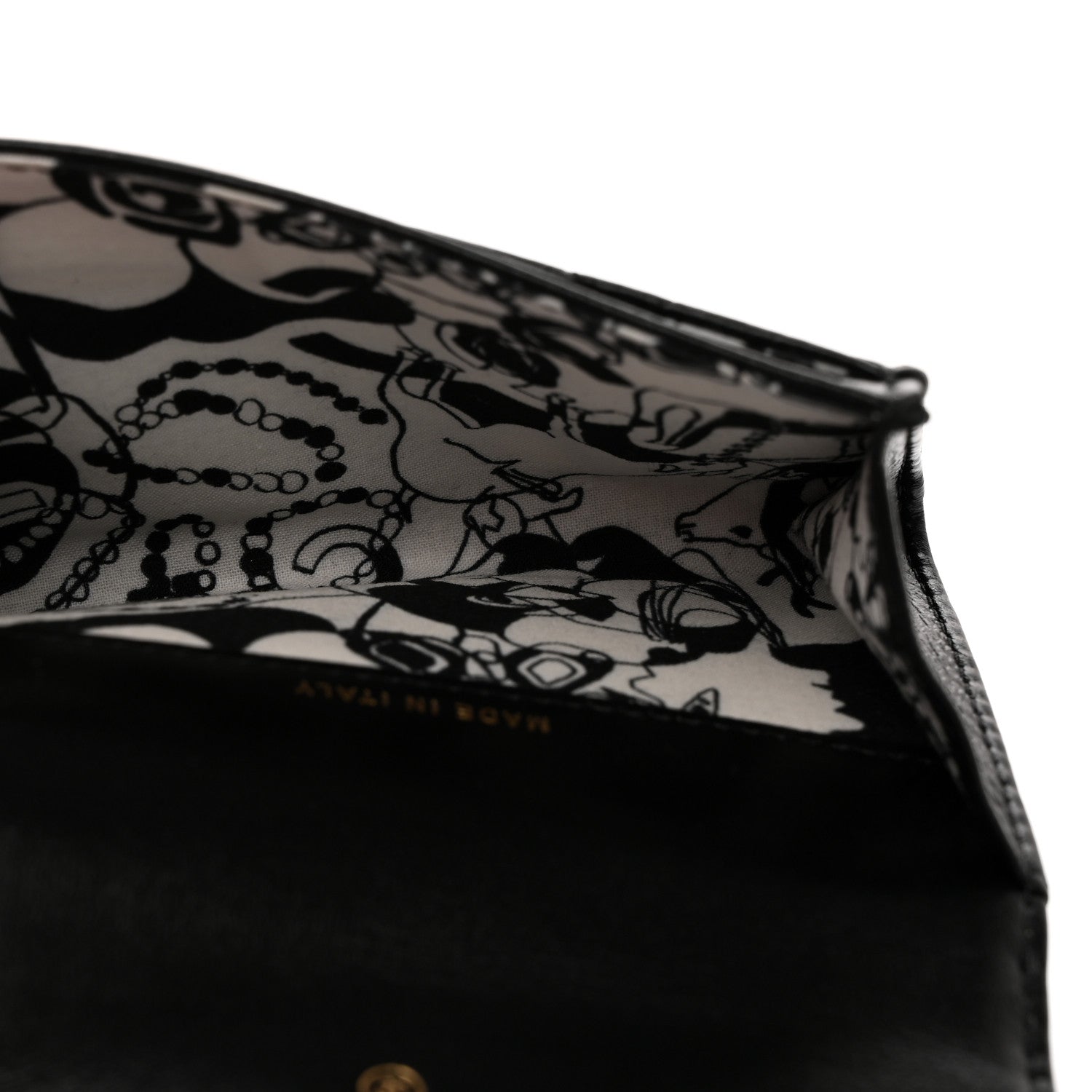 Chanel Lambskin Quilted Flap Card Holder Black 5 of 9