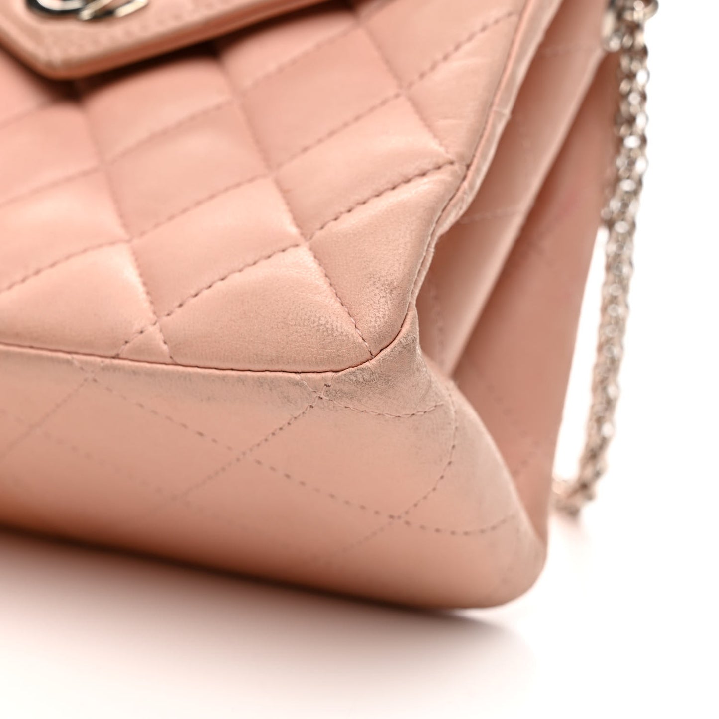 Lambskin Quilted Mini Flap Pink