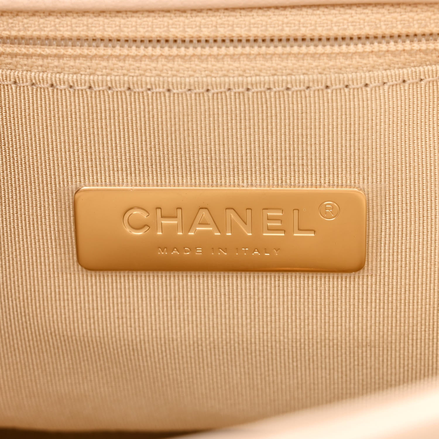 Chanel Lambskin Quilted Large Chanel 19 Flap Beige 6 of 10