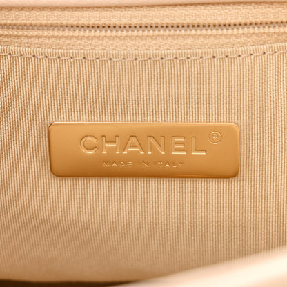 Chanel Lambskin Quilted Large Chanel 19 Flap Beige 6 of 10