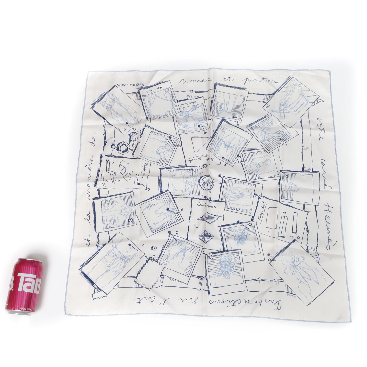 Hermes Silk Instructions Sur L'Art de Nouer et Porter Votre Carre Scarf 70 2 of 5