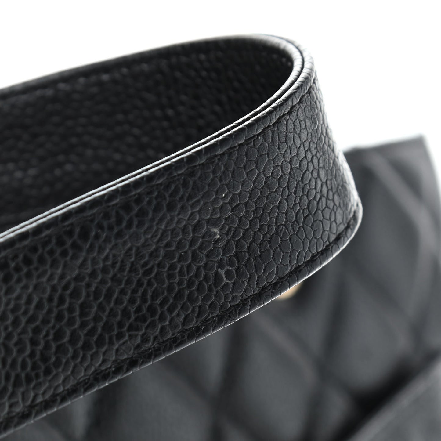 Caviar Quilted Grand Shopping Tote GST Black