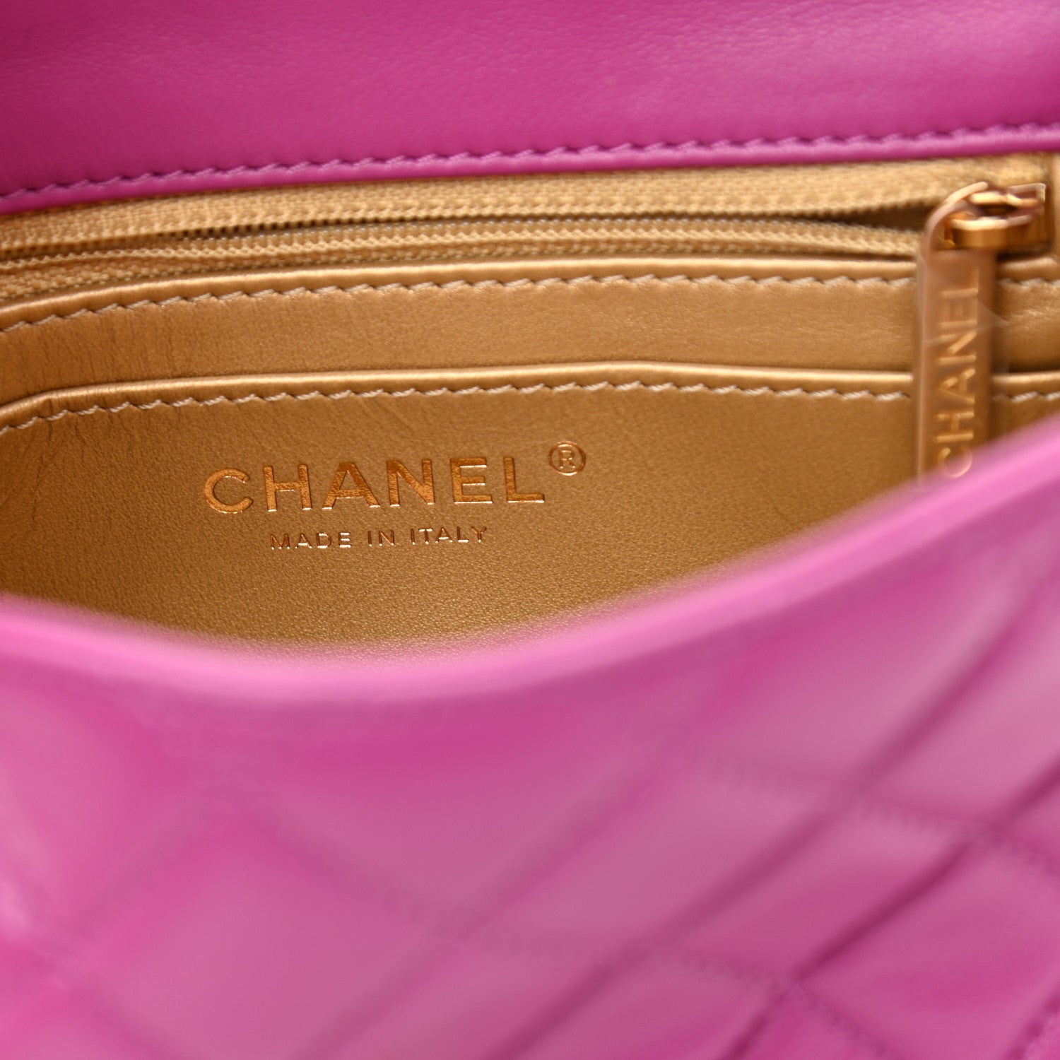 Chanel Lambskin Quilted Mini Pearl Crush Flap Purple 6 of 8