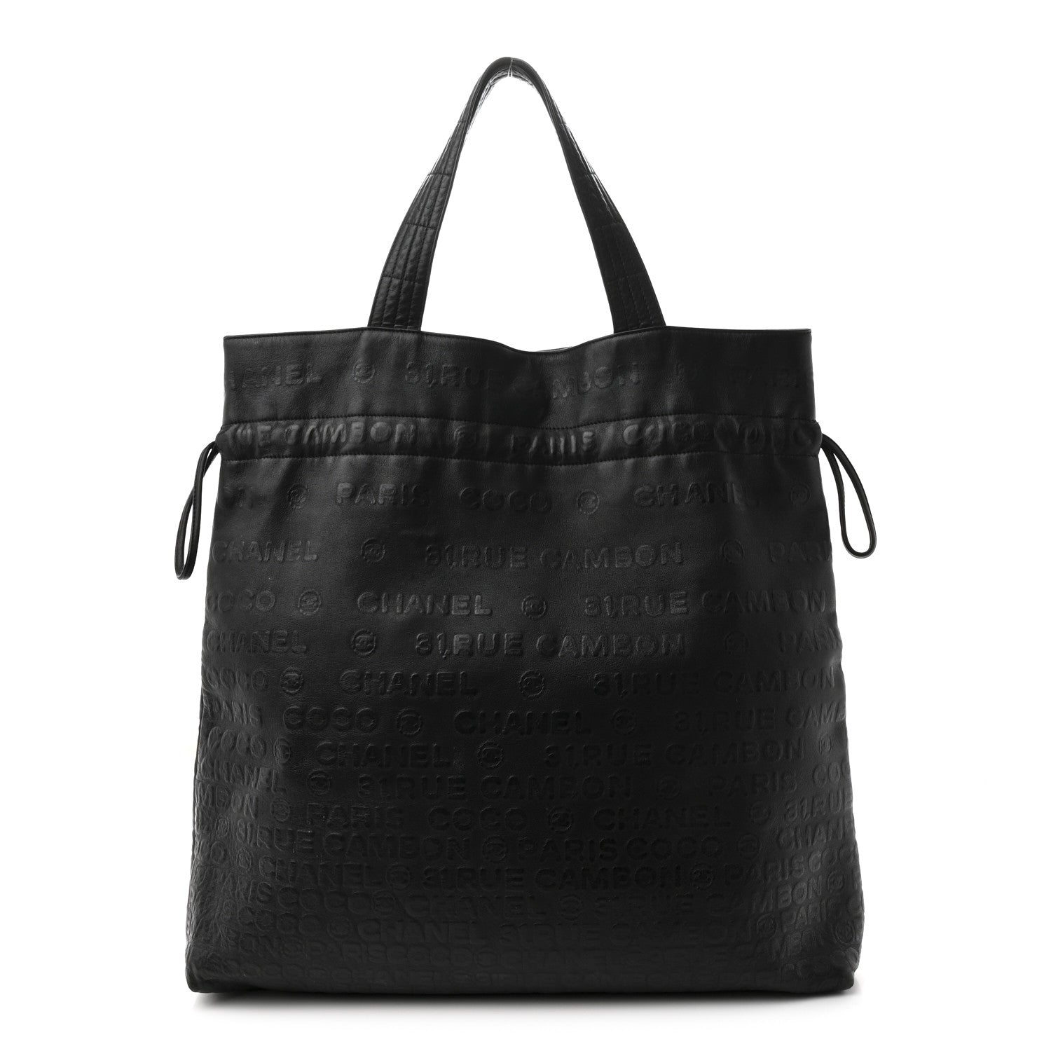 Chanel Calfskin Unlimited Drawstring Tote Black 1 of 10