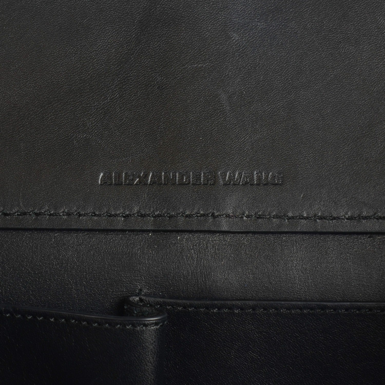 Alexander Wang Pebbled Calfskin Prisma Skeletal Tote Black Rose Gold Hardware 7 of 9
