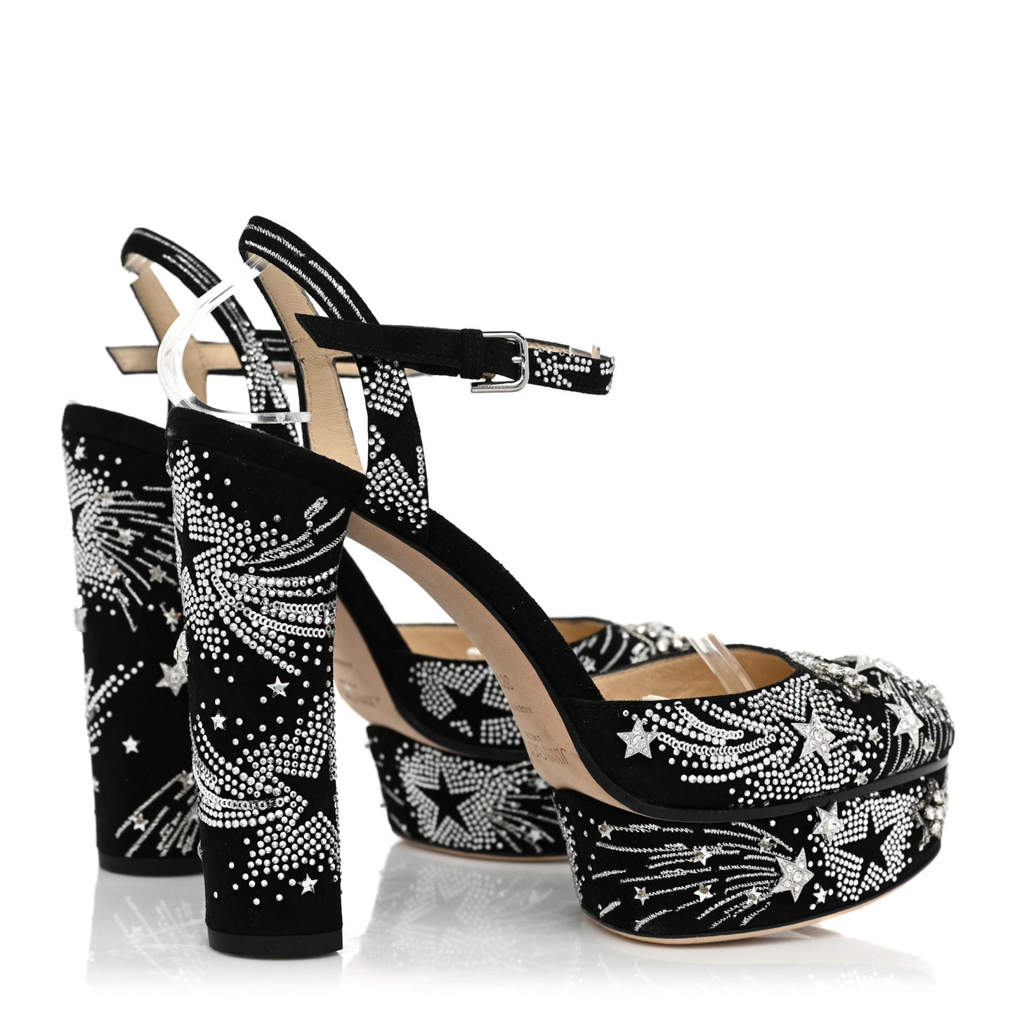 Suede Crystal Maple 125 Supernova Platforms 38.5 Black