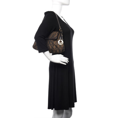 Fendi Zucca Small Chef Shoulder Bag Tobacco 2 of 10