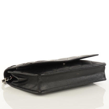 Chanel Calfskin Quilted Cambon Wallet On Chain WOC Black 4 of 8