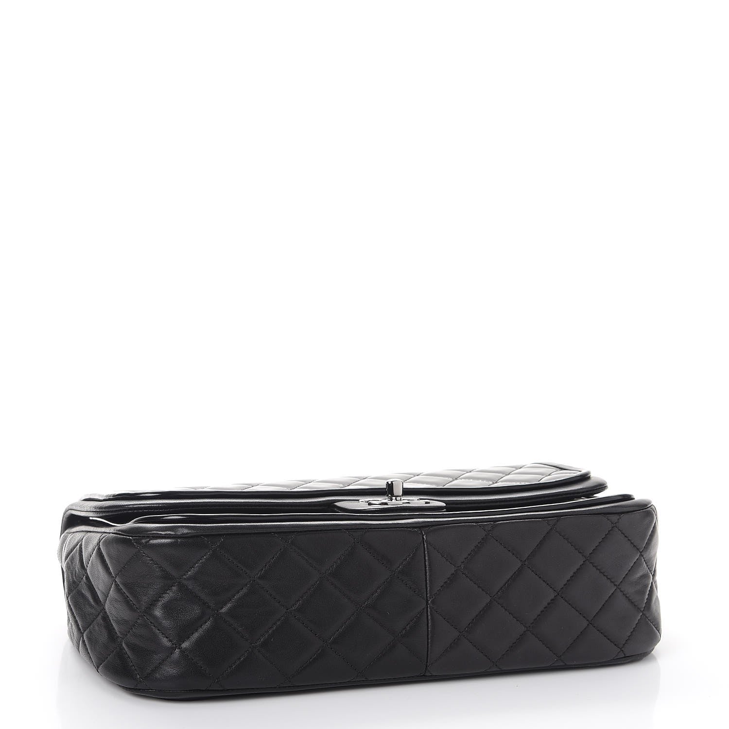 Chanel Patent Lambskin Quilted Classic Twist Flap Black 5 of 8