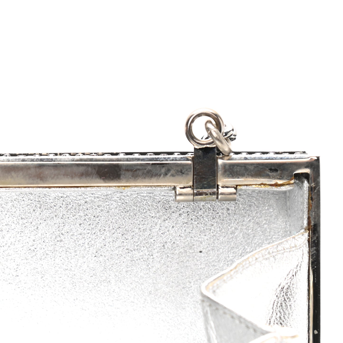 Swarovski Crystal Minaudiere Clutch Black