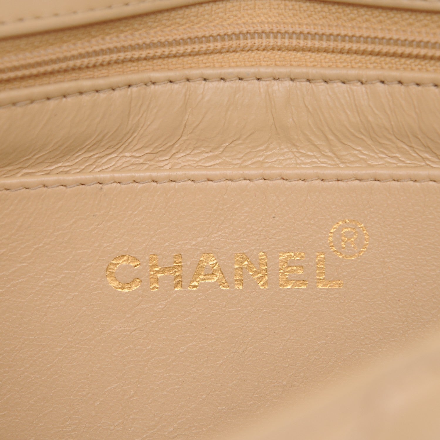 Chanel Lambskin Quilted Small Single Flap Beige 6 of 7