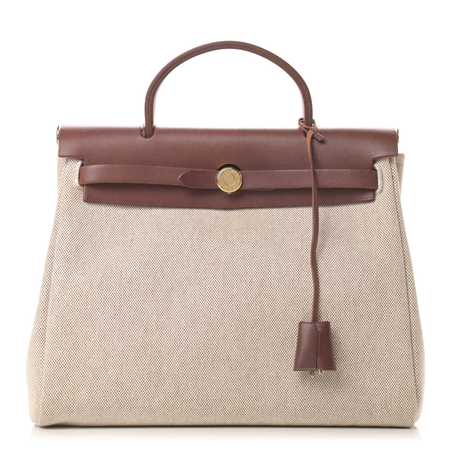 Hermes Toile Vache Herbag 2 in 1 PM Natural Havane 1 of 16