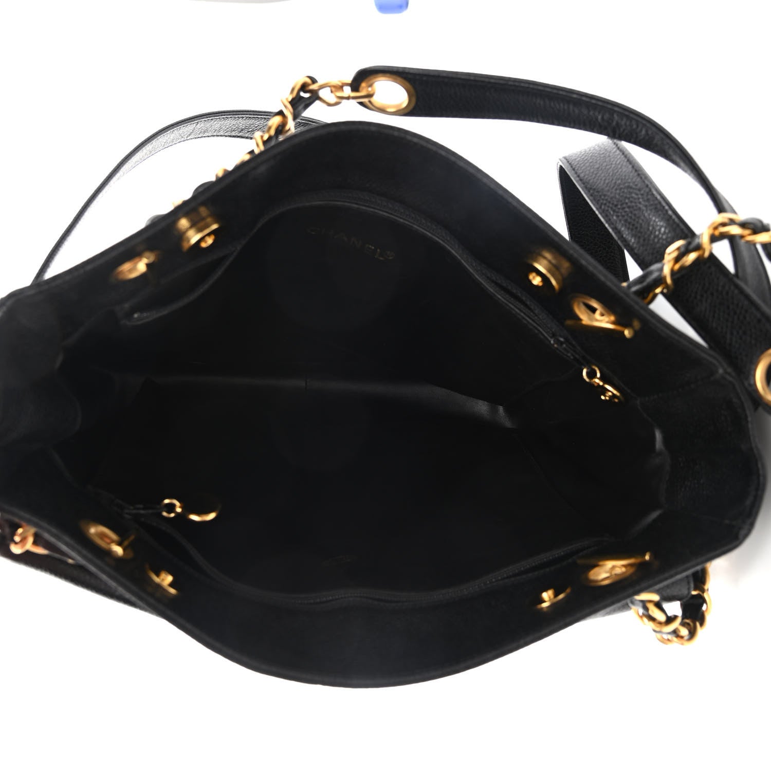 Chanel Caviar CC Shoulder Bag Black 6 of 9