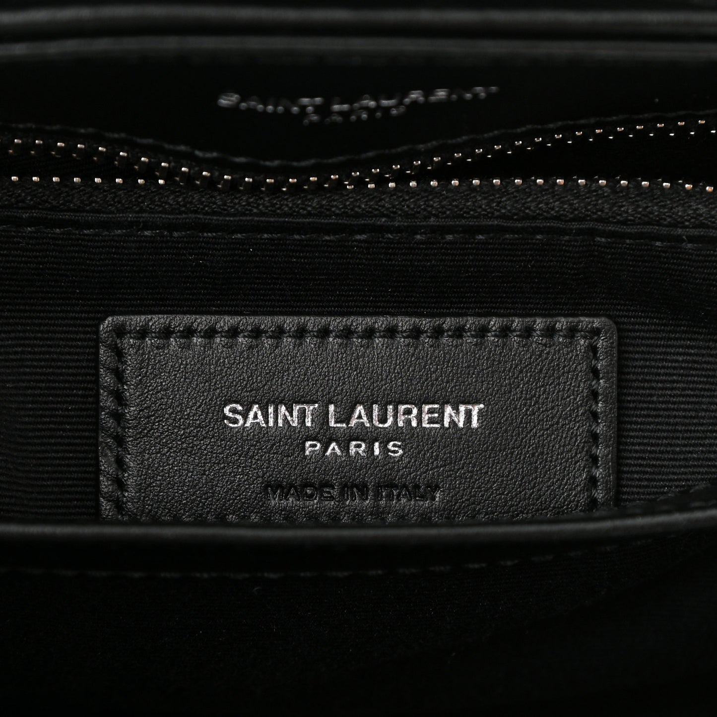 Calfskin Y Quilted Monogram Toy Loulou Crossbody Bag Black