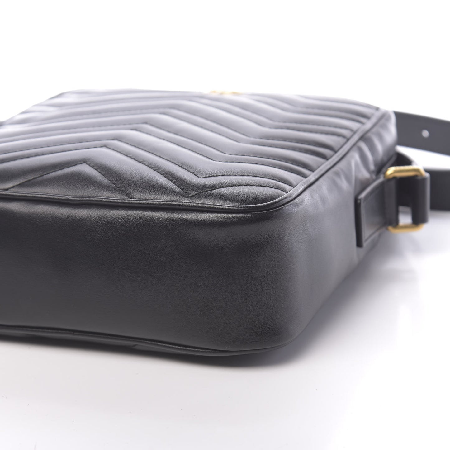 Calfskin Matelasse GG Marmont Travel Bag Black