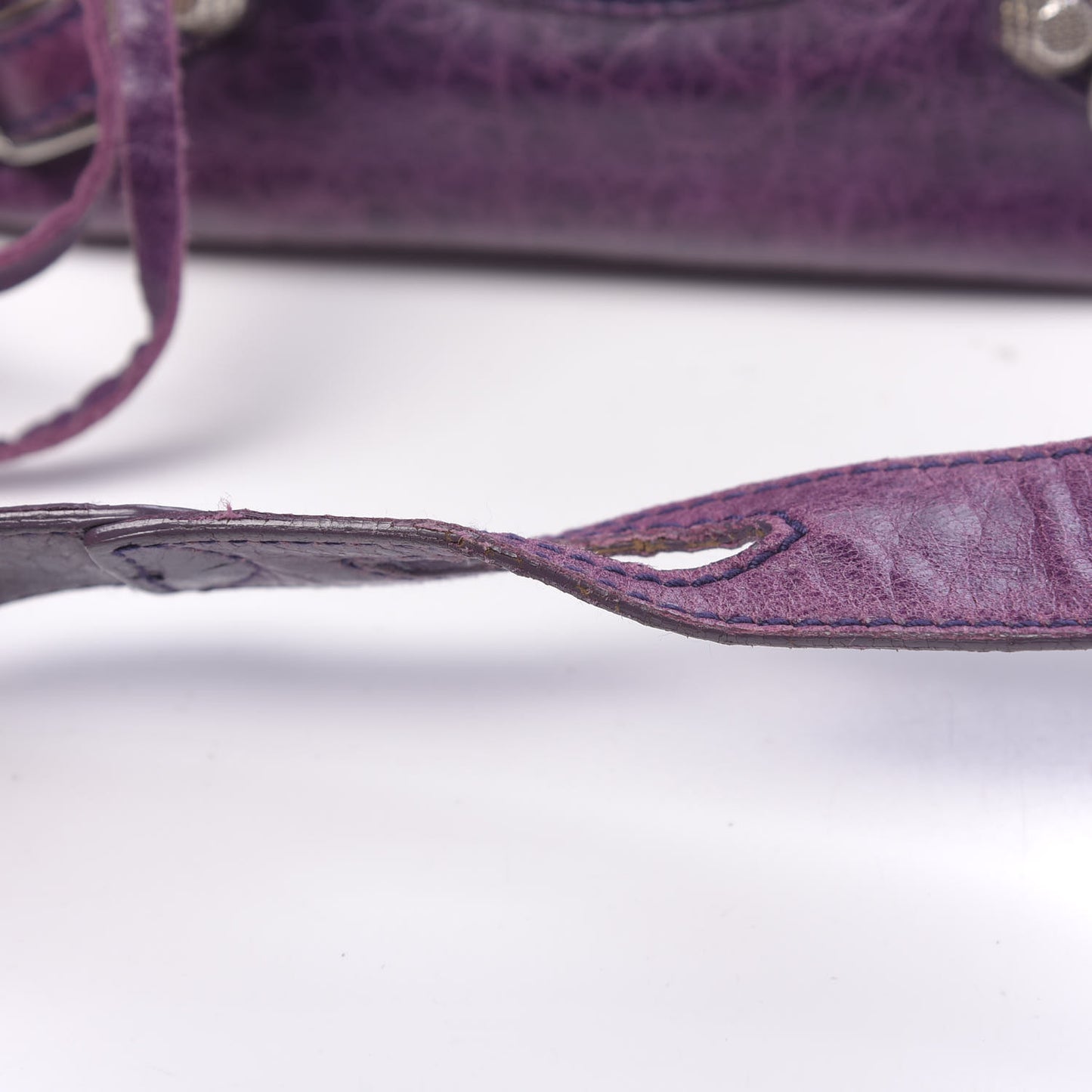 Agneau Giant 12 Silver Hardware Chic Bag Sapphire
