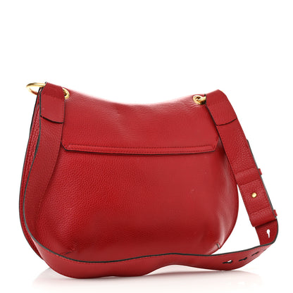 Gucci Cellarius Calfskin Feline GG Marmont Flap Shoulder Bag Vulcanic Red 3 of 13