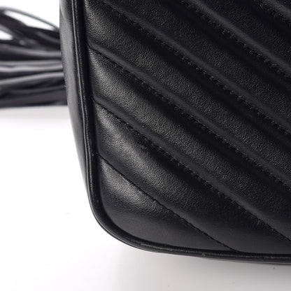 Saint Laurent Calfskin Matelasse Monogram Lou Camera Bag Black 7 of 13