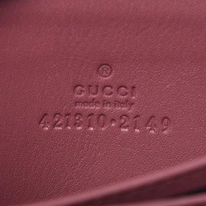 Gucci GG Supreme Monogram Blooms Zip Around Card Case Wallet Beige Multicolor Dry Rose 6 of 9